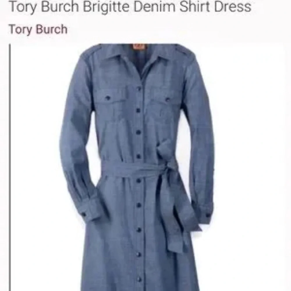Tory Burch Indigo Denim Dress Sz2